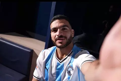 بعد إعلان التعاقد معه.. حامد حمدان يشارك في تدريبات بيراميدز